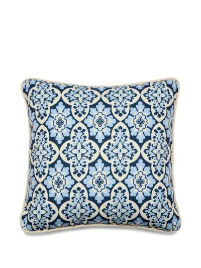La Doublej Printed Cushion In Blue