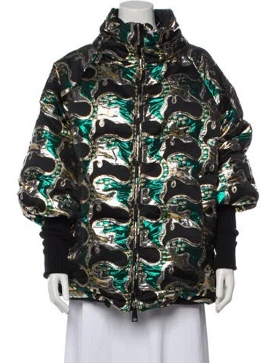Pre-owned La Doublej Printed Down Jacket W/ Tags In Multi