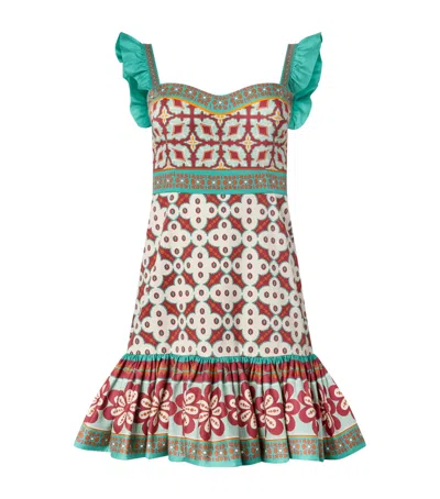 LA DOUBLEJ PRINTED GINGERBREAD MINI DRESS