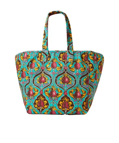 La Doublej Printed Handbag In Multi