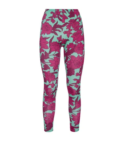 La Doublej Printed Leggings In Purple