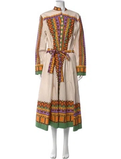 Pre-owned La Doublej Printed Long Dress In Multi