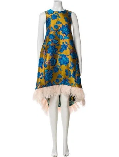 Pre-owned La Doublej Printed Long Dress In Multi