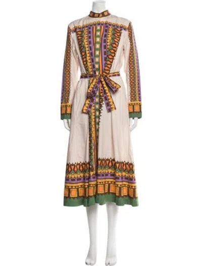 Pre-owned La Doublej Printed Long Dress In Multi