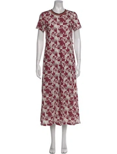 Pre-owned La Doublej Printed Long Dress W/ Tags In Multi