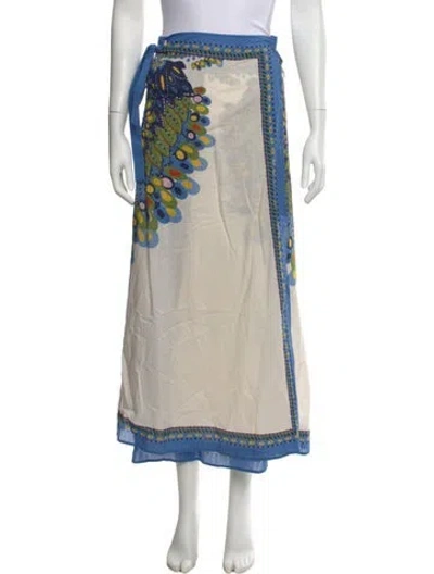 Pre-owned La Doublej Printed Long Skirt In Neutral