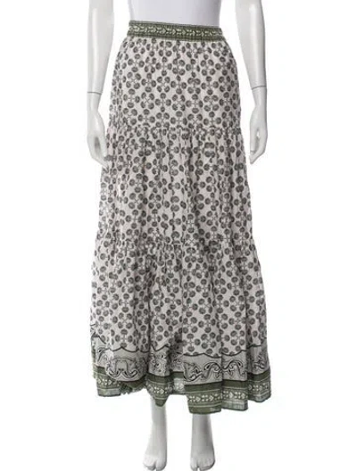Pre-owned La Doublej Printed Long Skirt In Neutrals