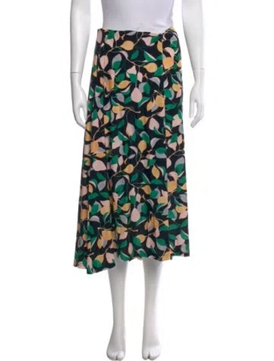 Pre-owned La Doublej Printed Midi Length Skirt In Multi