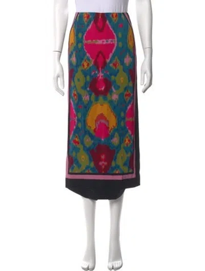 Pre-owned La Doublej Printed Midi Length Skirt In Pink