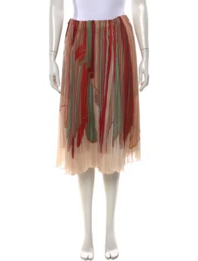 Pre-owned La Doublej Printed Midi Length Skirt W/ Tags In Multicolor
