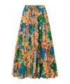 La Doublej Printed Midi Skirt In Multi