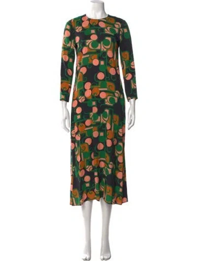 Pre-owned La Doublej Printed Mini Dress In Black
