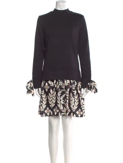 Pre-owned La Doublej Printed Mini Dress In Gray