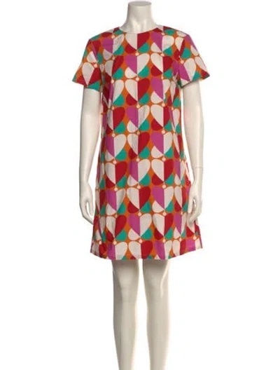 Pre-owned La Doublej Printed Mini Dress In Multi