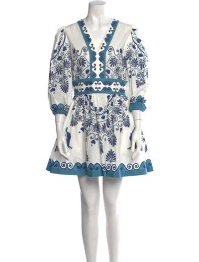 Pre-owned La Doublej Printed Mini Dress In Multi