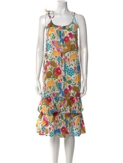 Pre-owned La Doublej Printed Mini Dress In Multi