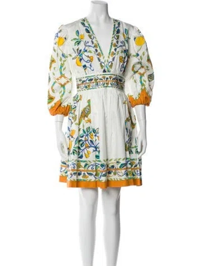 Pre-owned La Doublej Printed Mini Dress In Multi