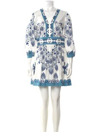 Pre-owned La Doublej Printed Mini Dress In Multi