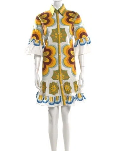 Pre-owned La Doublej Printed Mini Dress In Multi