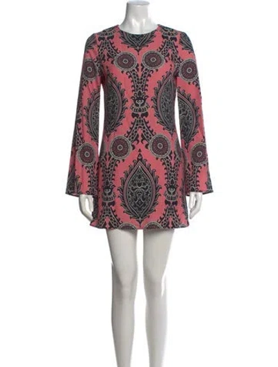 Pre-owned La Doublej Printed Mini Dress In Multi
