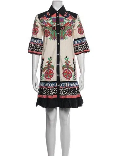 Pre-owned La Doublej Printed Mini Dress In Multicolor