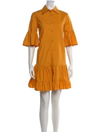 Pre-owned La Doublej Printed Mini Dress In Orange