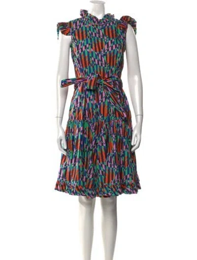 Pre-owned La Doublej Printed Mini Dress In Orange
