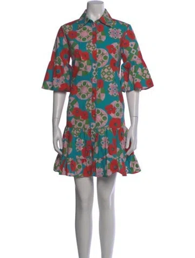 Pre-owned La Doublej Printed Mini Dress In Pink
