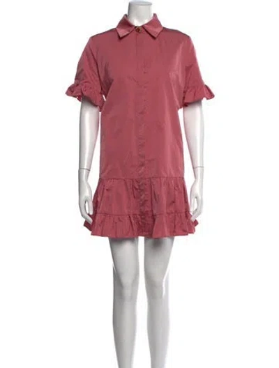 Pre-owned La Doublej Printed Mini Dress In Pink