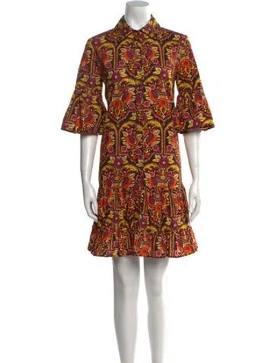 Pre-owned La Doublej Printed Mini Dress In Purple