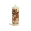 La Doublej Printed Pillar Candle In The Sphynx Multicolor