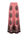 La Doublej Silk Wide-leg Pull-on Palazzo Pants In Oltrarno Placèe