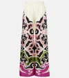 La Doublej Printed Silk Twill Palazzo Pants