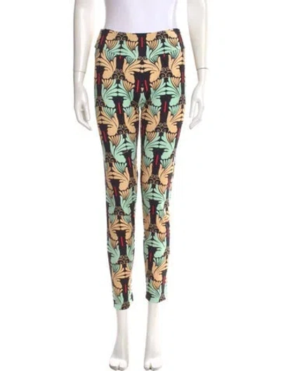 Pre-owned La Doublej Printed Skinny Leg Pants W/ Tags In Multi