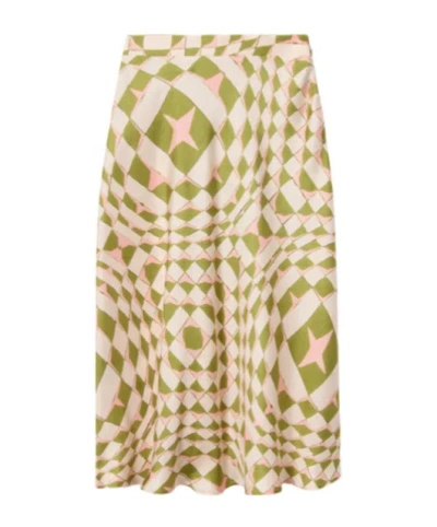 La Doublej Printed Skirt In Multi