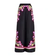 La Doublej La Double J Silk Twill Palazzo Pants With Relaxed Leg Design In Black