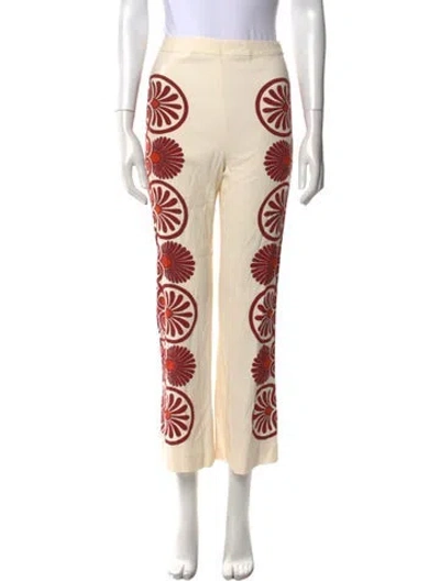 Pre-owned La Doublej Printed Wide Leg Pants In Neutral