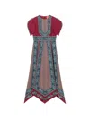 La Doublej Silk Printed Maxi Dress In Multi