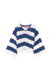 La Doublej Pullover Mit V-ausschnitt In White