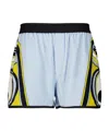 La Doublej Pull-up Shorts In Blue