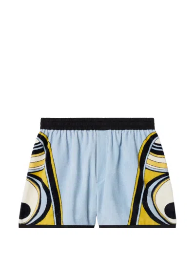 La Doublej Pull-up Placée Shorts In White