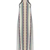 La Doublej La Double J Racer Printed Maxi Dress In Doric Placée Cream