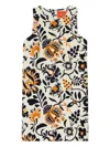 La Doublej Racer Floral-print Mini Dress In Multi