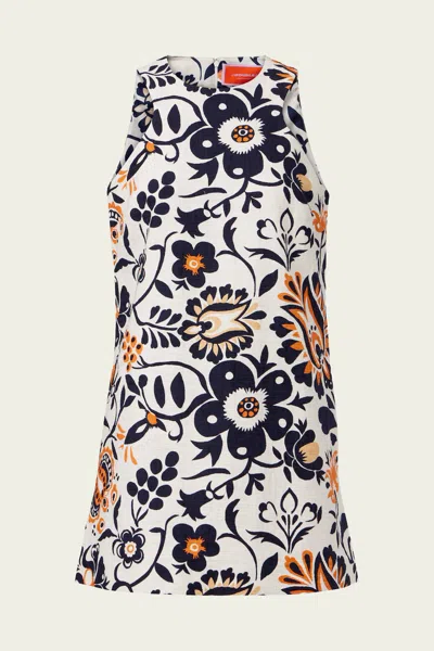 La Doublej Racer Mini Dress In Selva White