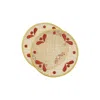 La Doublej Raffia Placemats Set Of 2 In Capri Brick