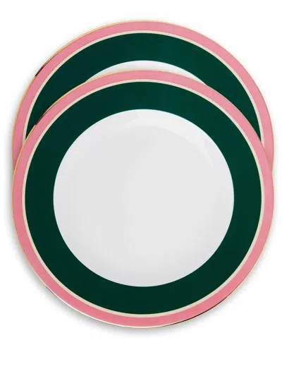 LA DOUBLEJ RAINBOW DINNER PLATES (SET OF TWO)
