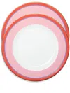 La Doublej Rainbow Dinner Plates (set Of Two) In Pink