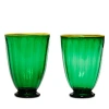 La Doublej Rainbow Glasses Set Of 2 In Green