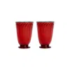 La Doublej Glassware Red Uni