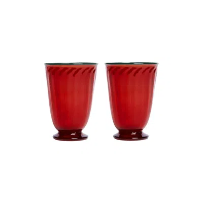 La Doublej Glassware Red Uni